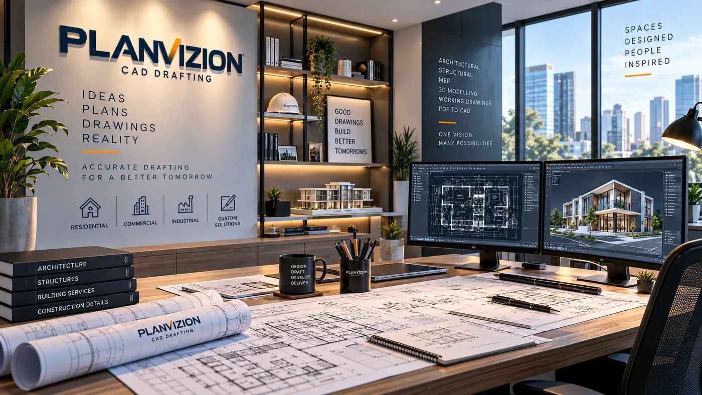 PlanVizion professional CAD drafting workspace