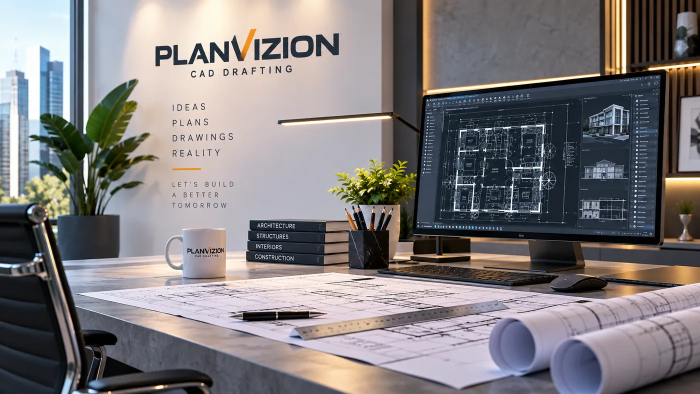 PlanVizion CAD drafting workspace for project enquiries